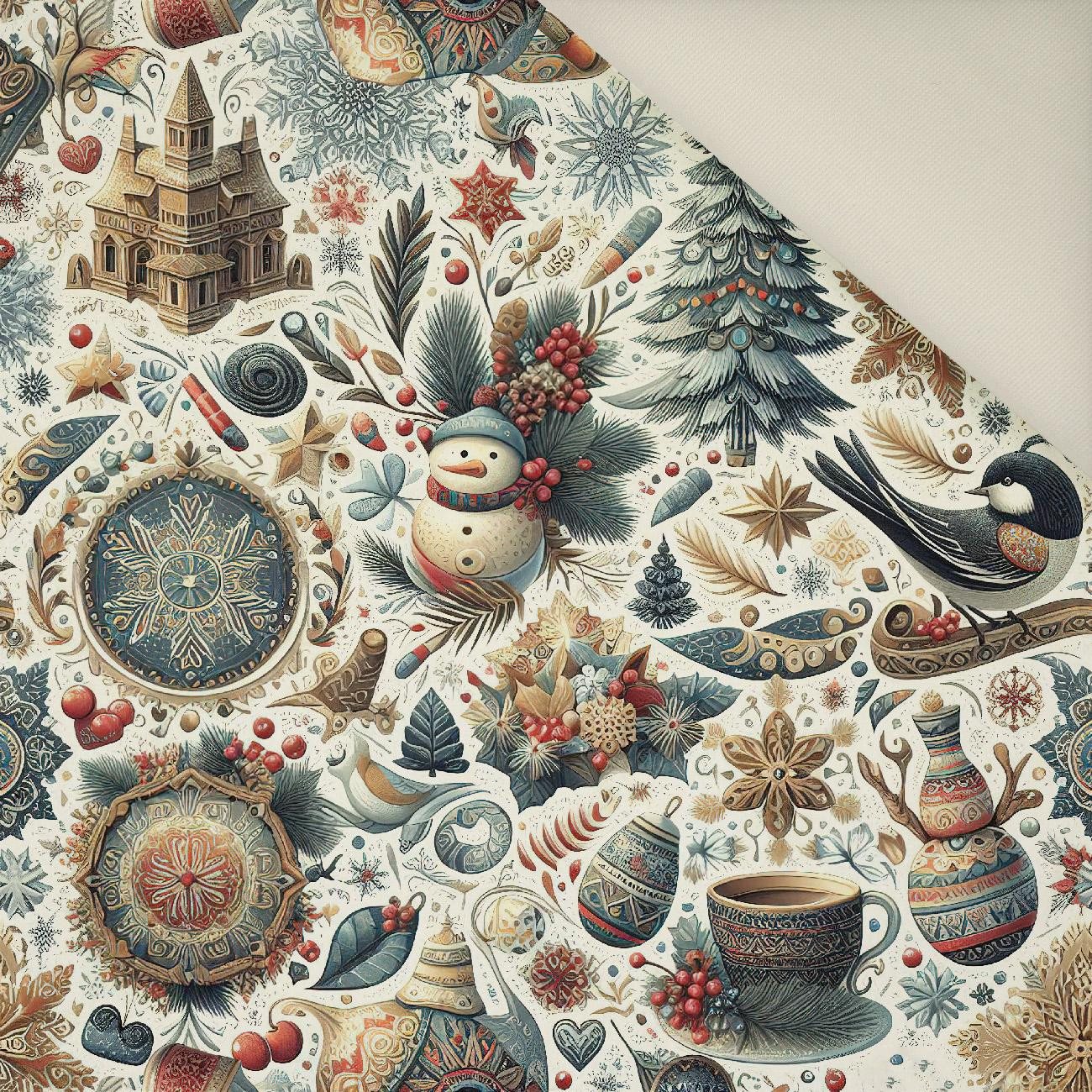 Vintage Christmas wz.22- Polster- Velours