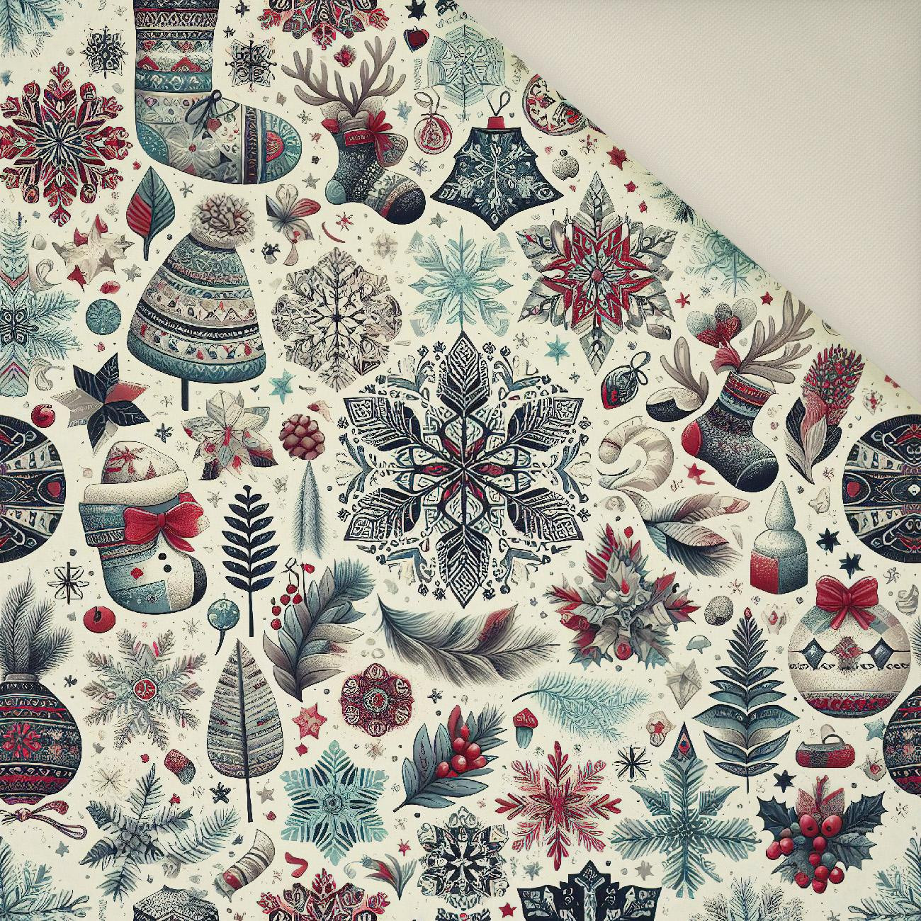 Vintage Christmas wz.30- Polster- Velours