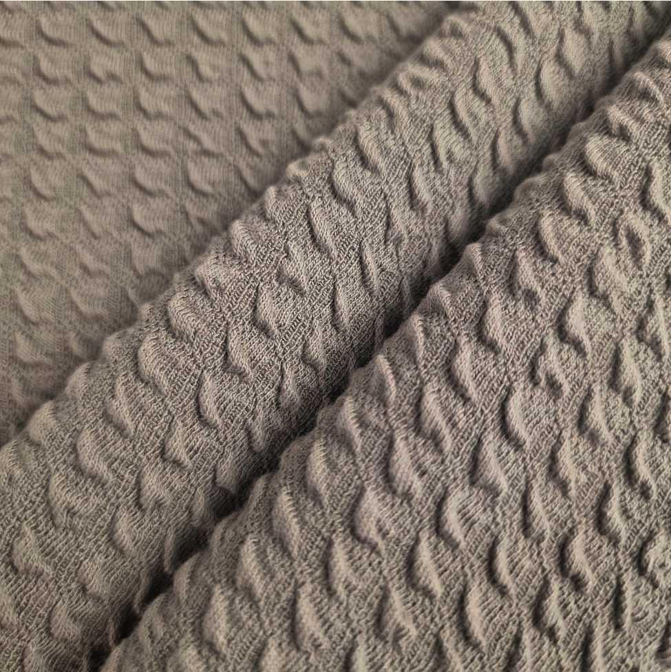 3D-Strickwaren – Baumwoll-Jacquard/ D-56 BRAUN