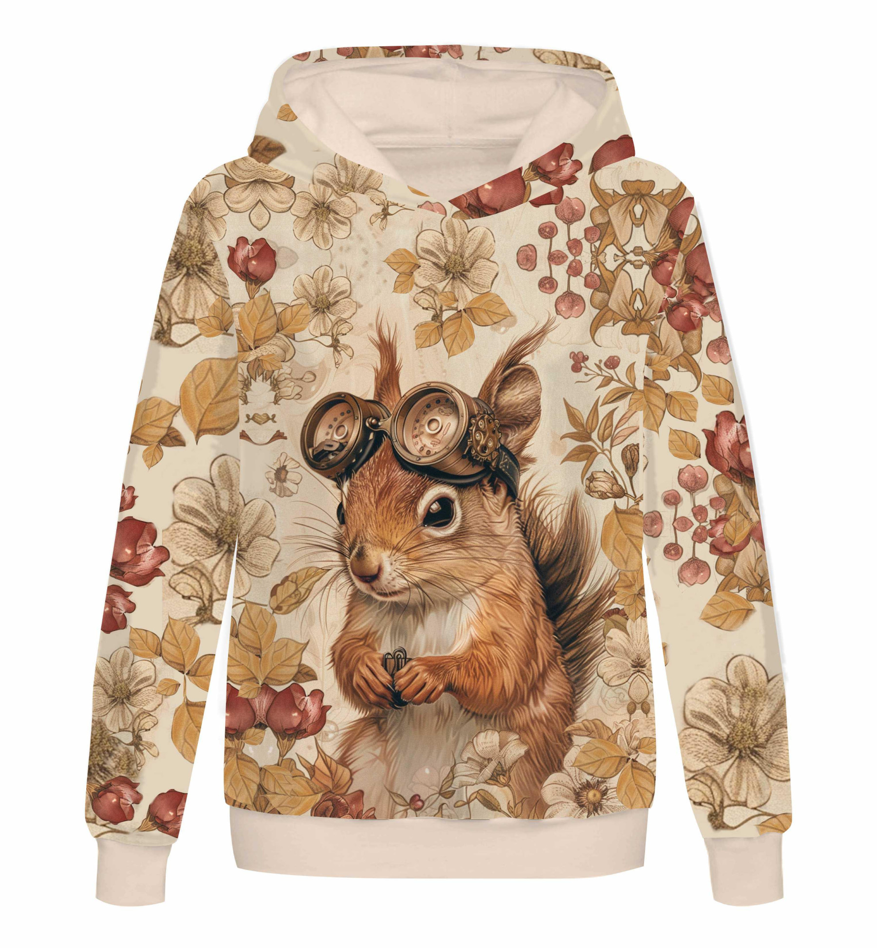 SQUIRREL STEAMPUNK FOREST - panoramisches Paneel (60cm x 155cm)
