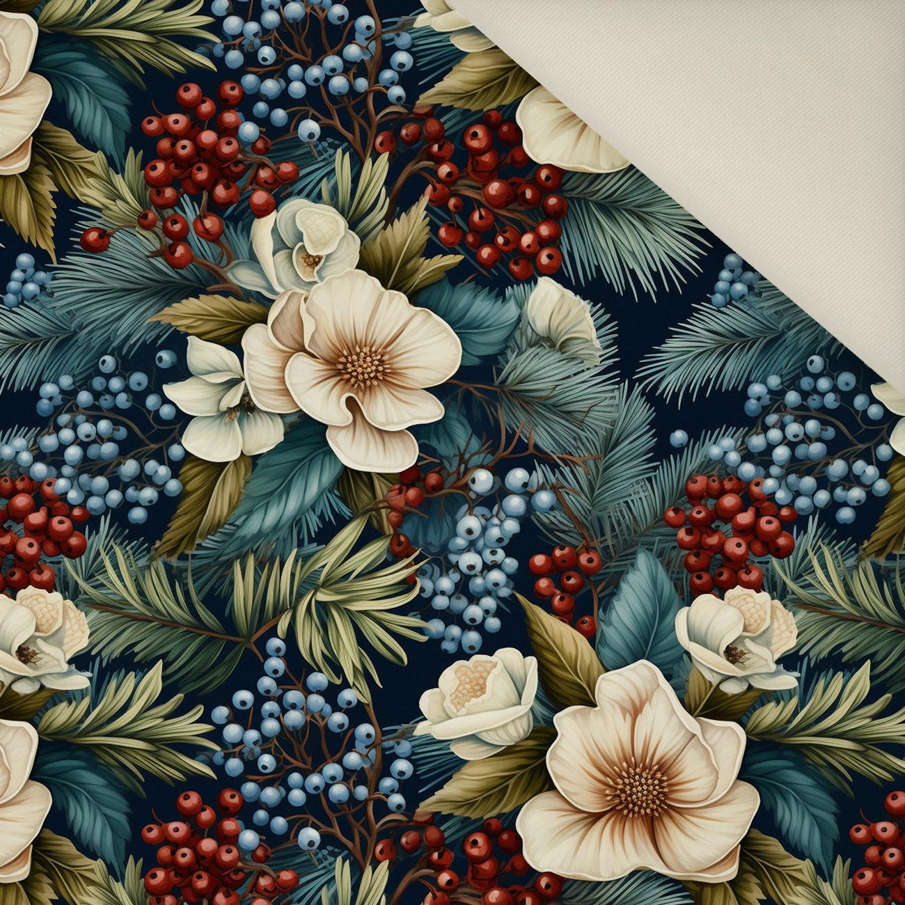 WINTER FLOWERS WZ.13- Polster- Velours