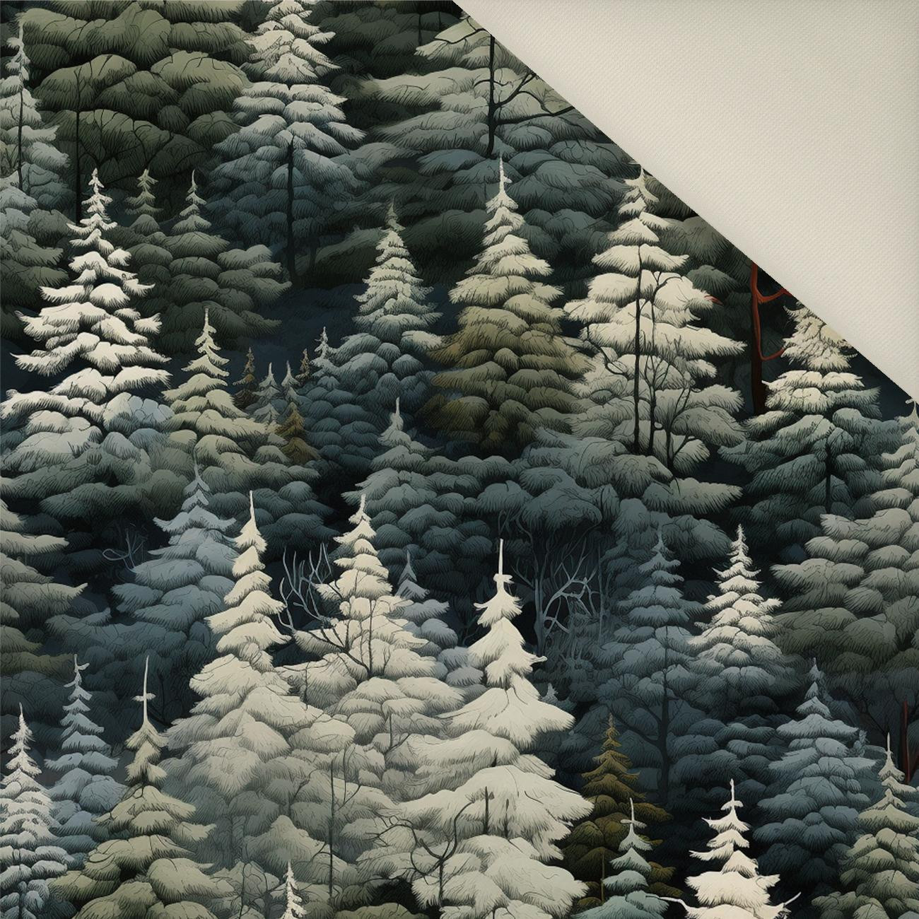 WINTER FOREST M. 2- Polster- Velours