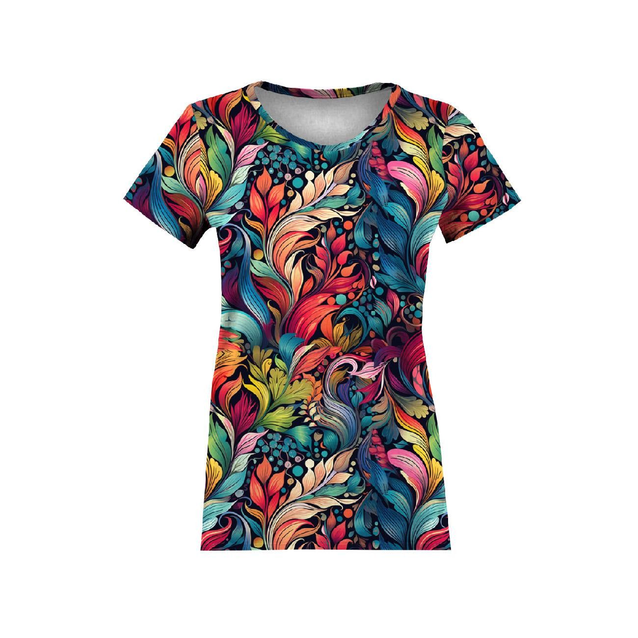 COLORFUL LEAVES m. 5- Single Jersey mit Elastan ITY