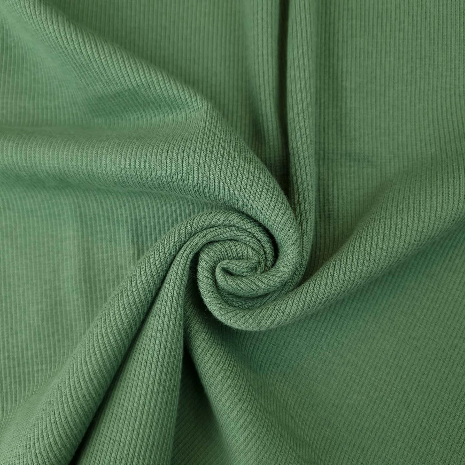 Strickware gerippt - DUNKELGRÜN (D-068)