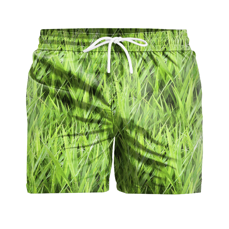 Herren badehose - GRÜNES GRAS - Nähset