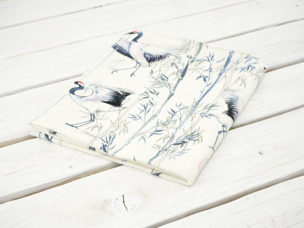 KRANICHE - bio single jerset mit Elastan Sommersweat