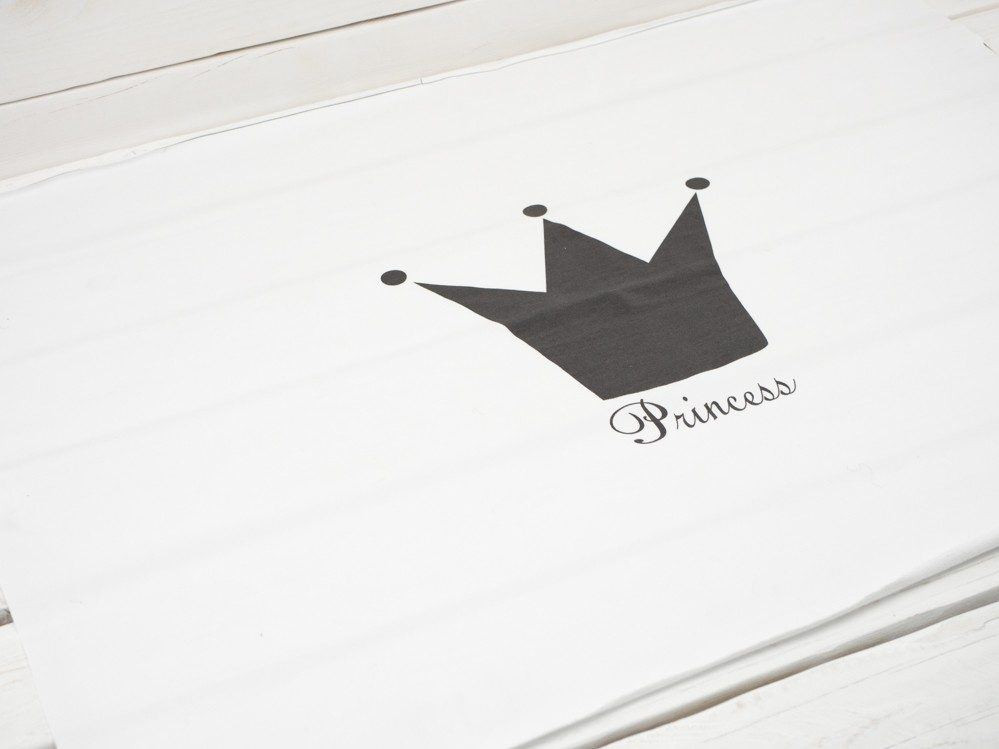 PRINCESS (graphit) "L" / B-00 weiß - Paneel Single Jersey TE210