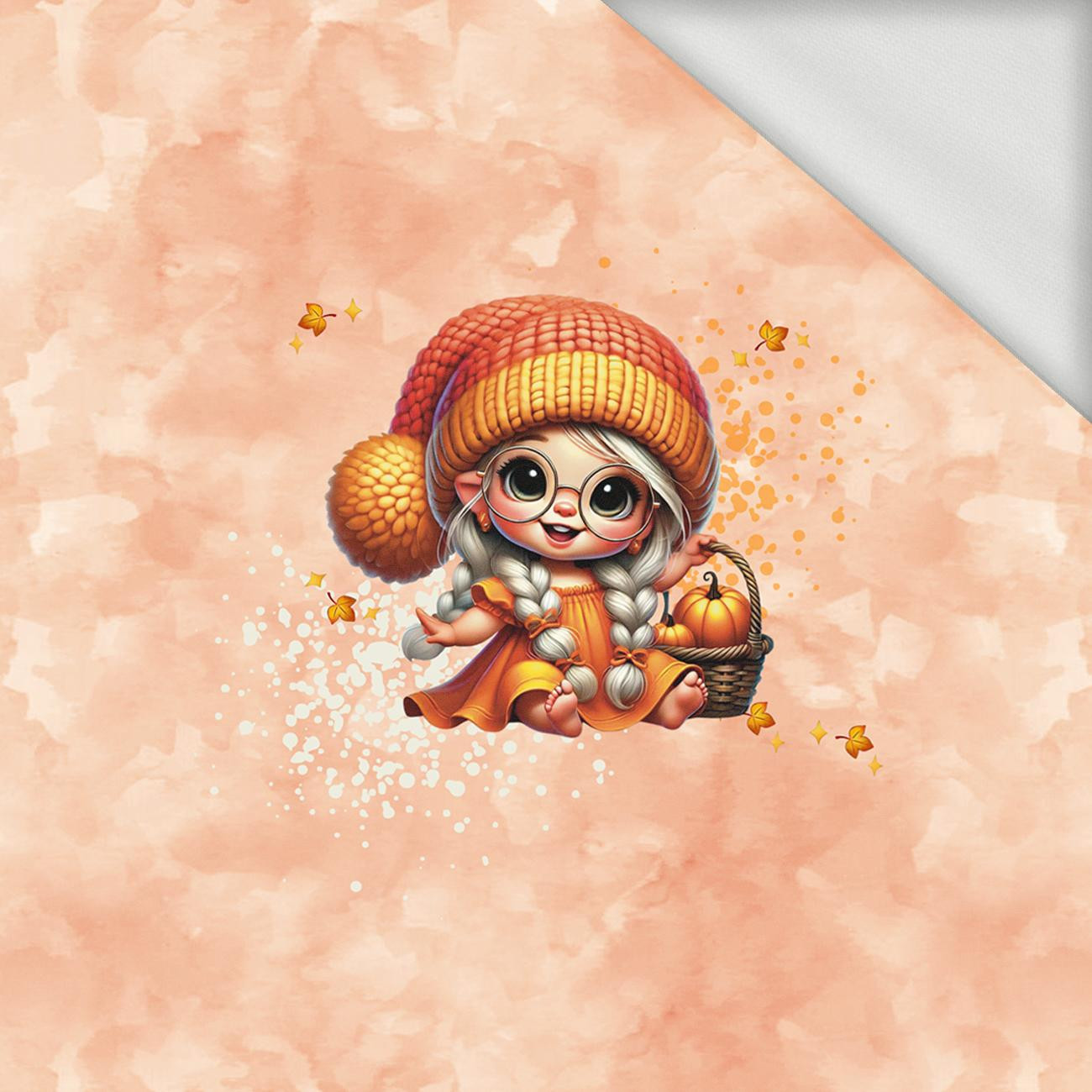 Girl cute halloween wz.9 - panel (60cm x 50cm) Sommersweat