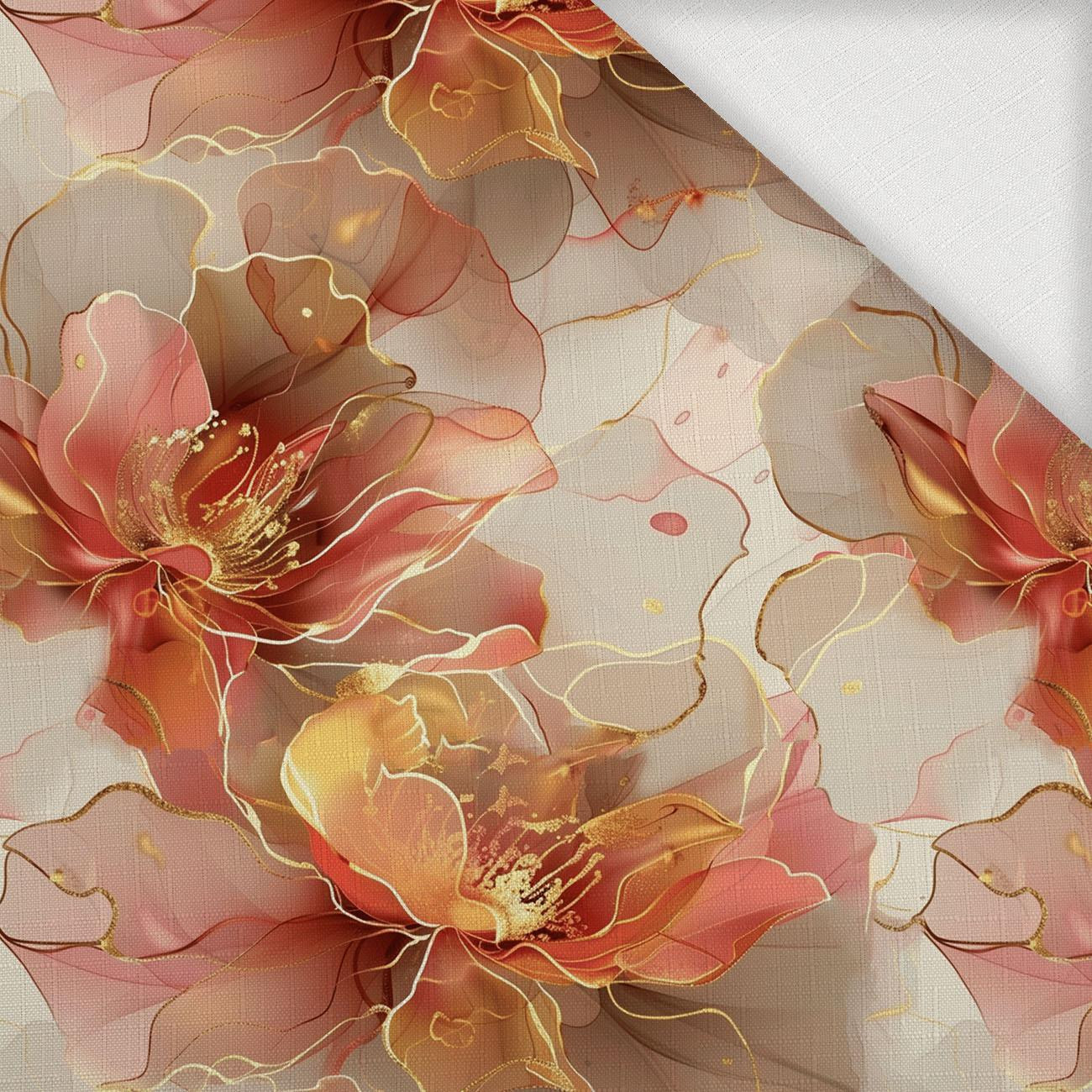 AUTUMN FLOWERS WZ.18 - Webware für Tischdecken