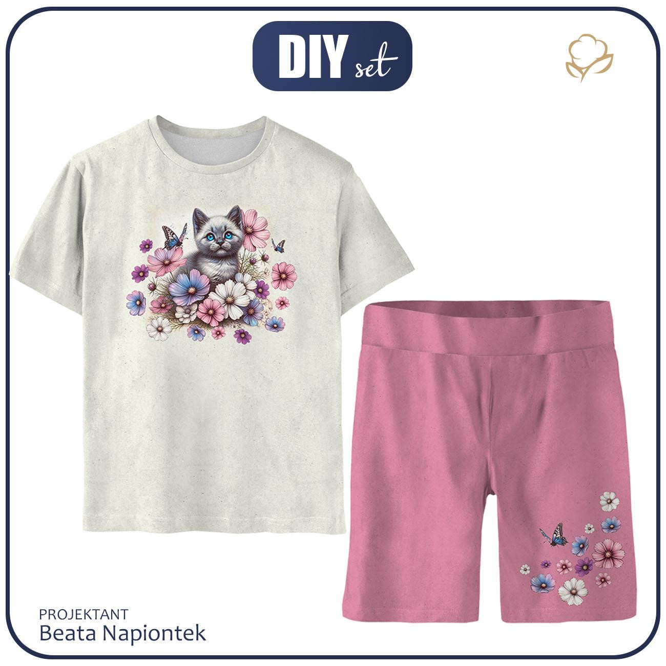KINDERPYJAMA "ADA" -  CUTE ANIMALS WZ.8 - Nähset 