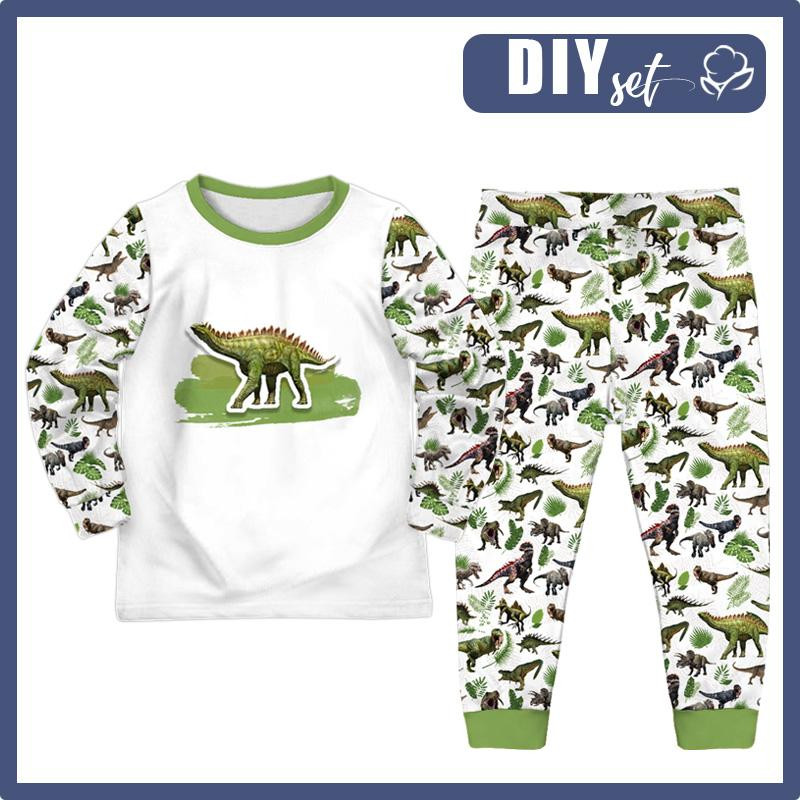 KINDERPYJAMAS "MIKI" - DINO PFLANZEN - Nähset