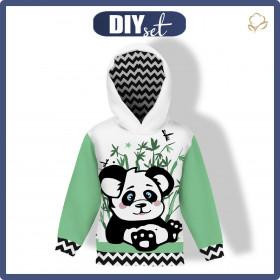 KINDER HOODIE "ALEX" (122/128) - PANDABÄR AMELIE - Sommersweat 