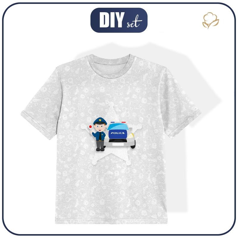 KINDER T-SHIRT- POLIZIST - Single Jersey