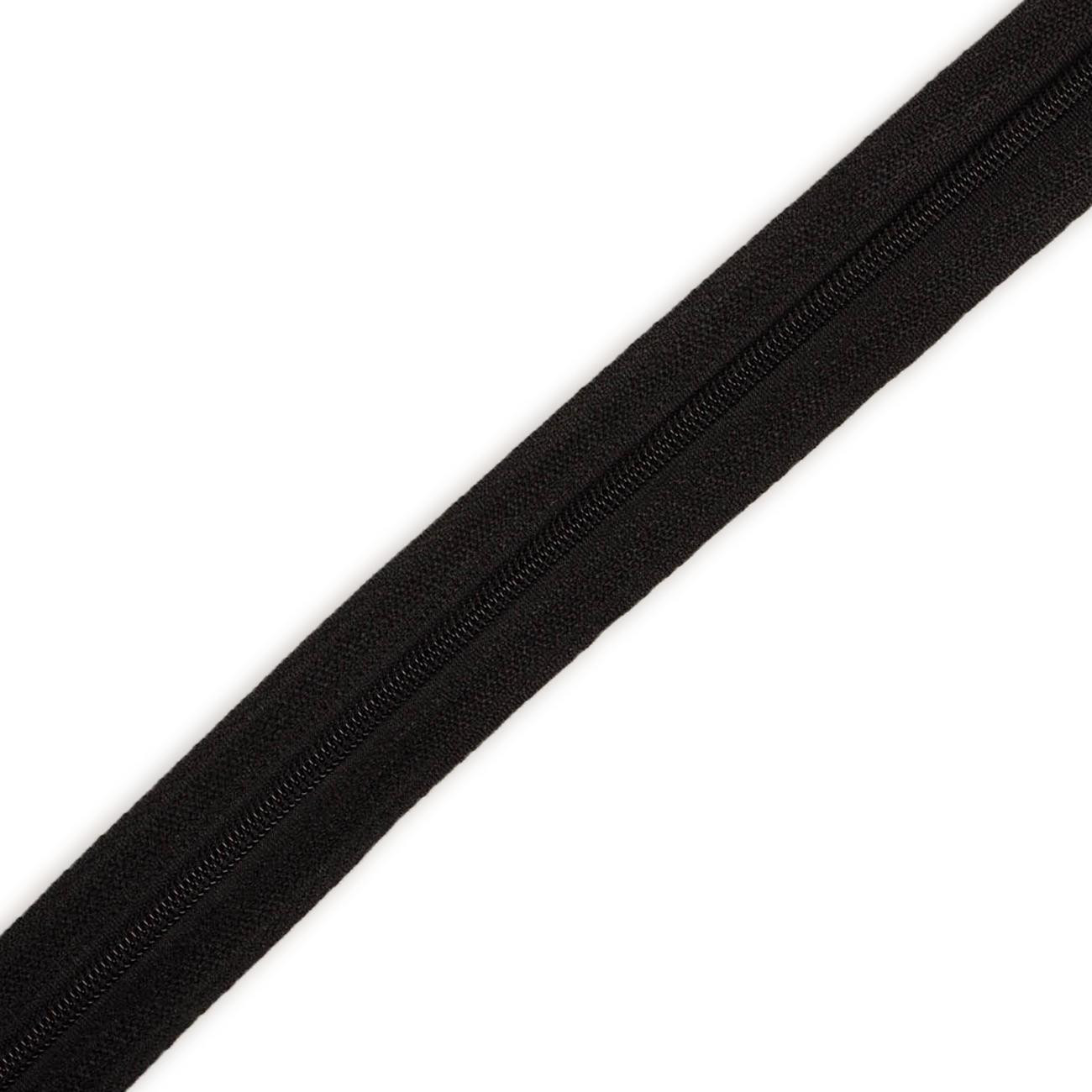 Endlos-Reißverschluss für Bettwäsche 3 mm - schwarz
