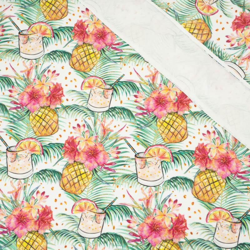 ANANAS DRINK - bio single jerset mit Elastan Sommersweat