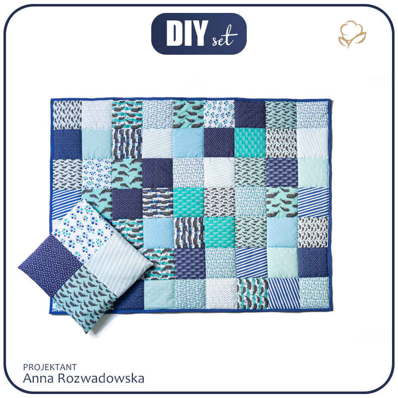 PATCHWORK DECKE - HAIE