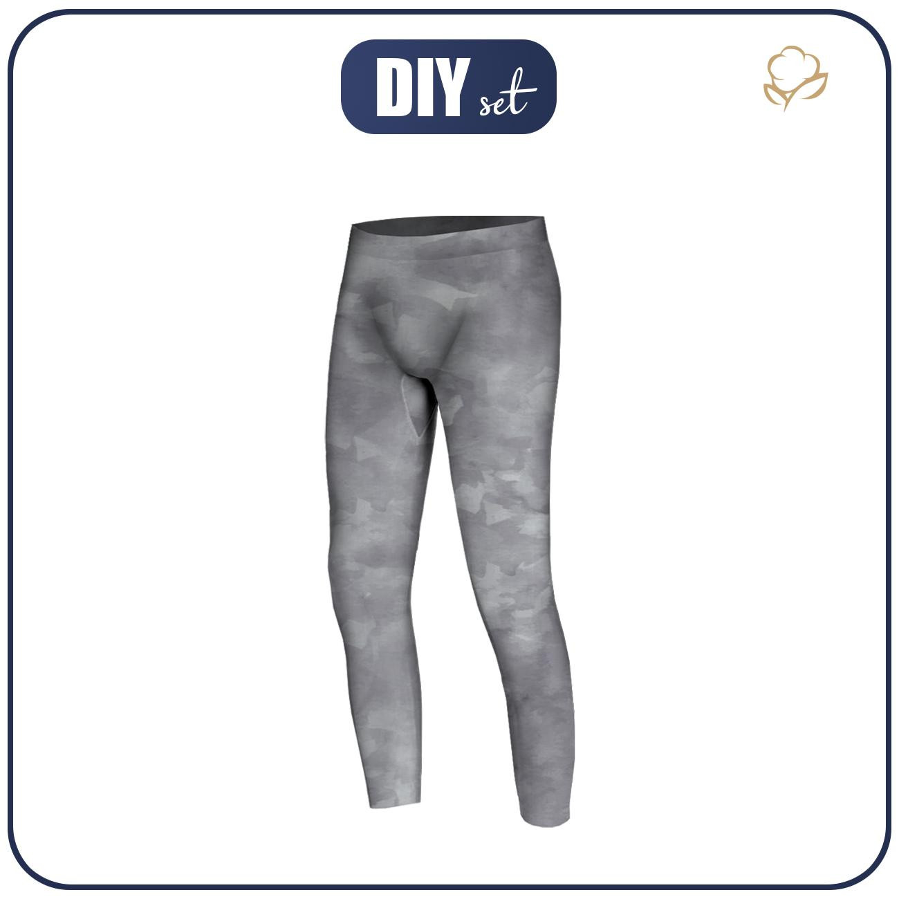 JUNGS THERMO LEGGINGS (HUGO) - CAMOUFLAGE M. 2 / grau - Nähset