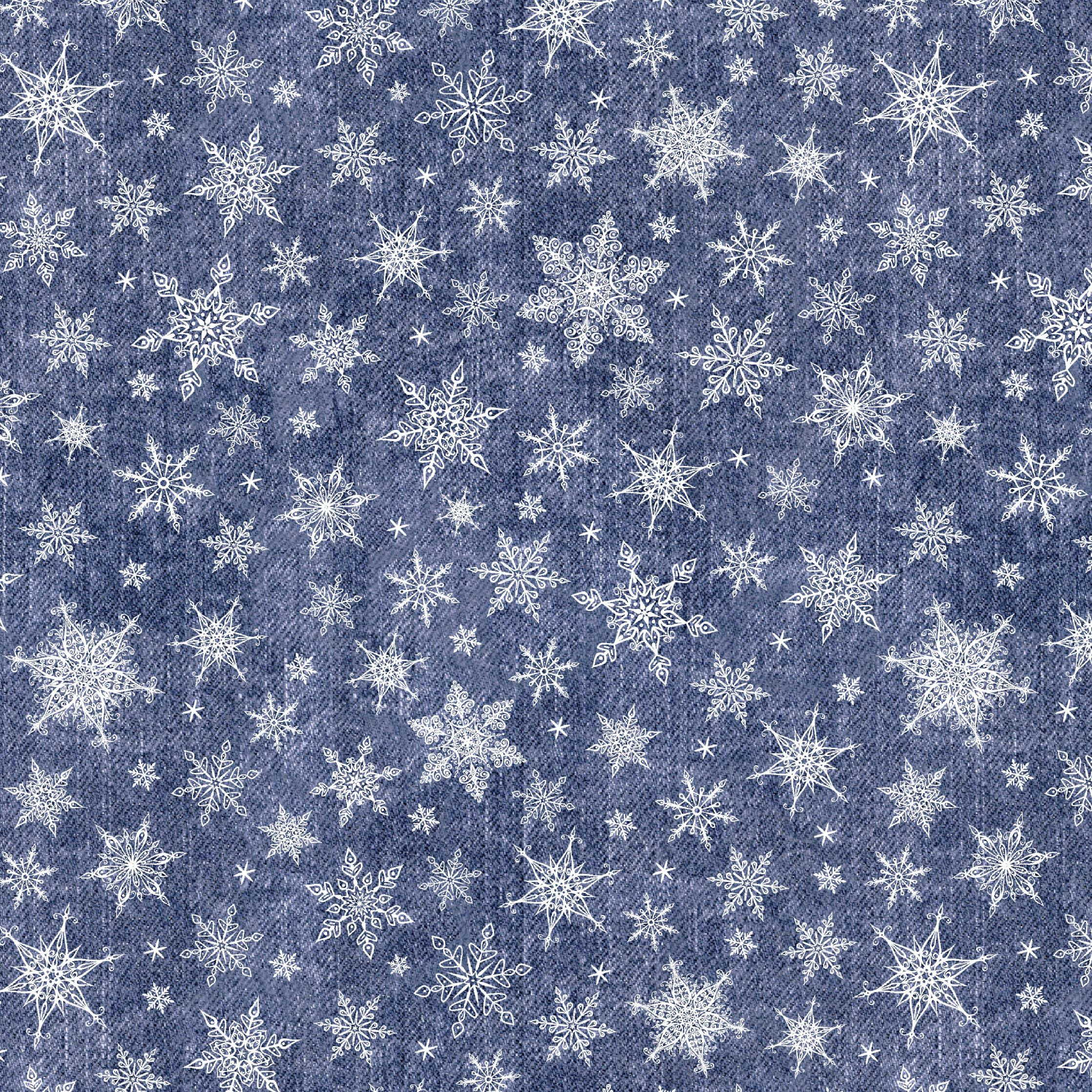 SCHNEEFLOCKEN MST. 2 / ACID WASH DUNKELBLAU