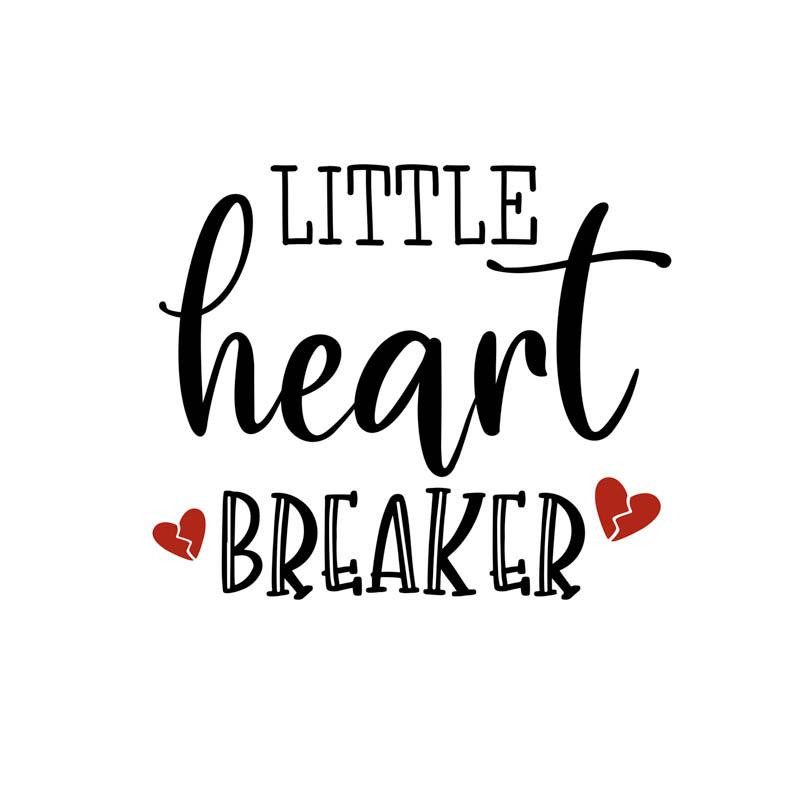 LITTLE HEART BREAKER (BE MY VALENTINE) - Paneel 50cm x 60cm