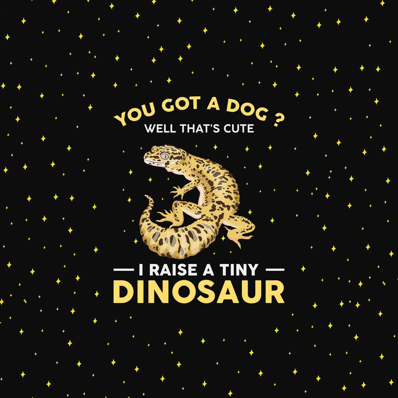 TINY DINOSAUR / schwarz - Paneel (75cm x 80cm)