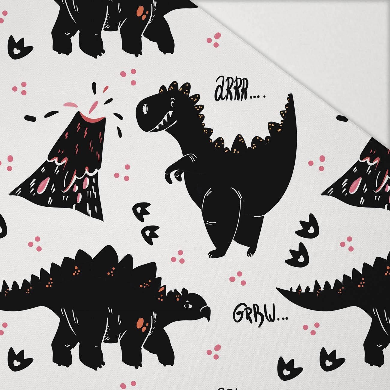 SCHWARZER DINOSAURIER / ARR- Polster- Velours