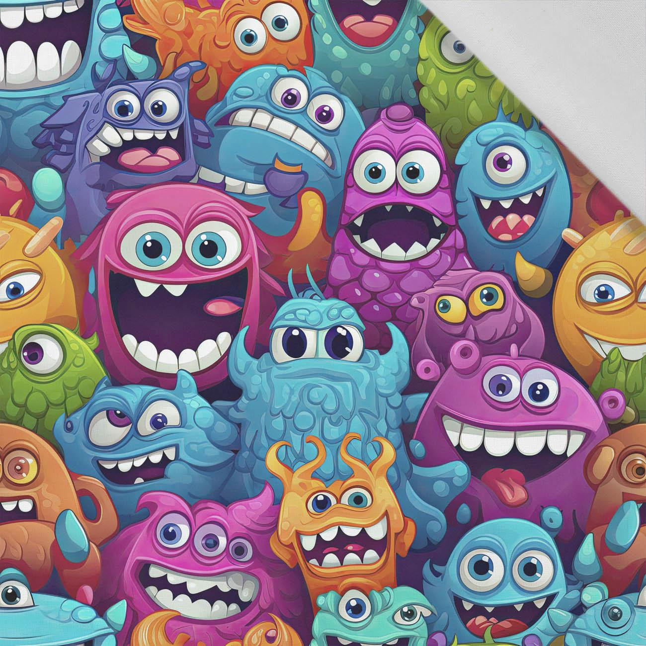 50cm CRAZY MONSTERS M. 3 - Baumwoll Webware