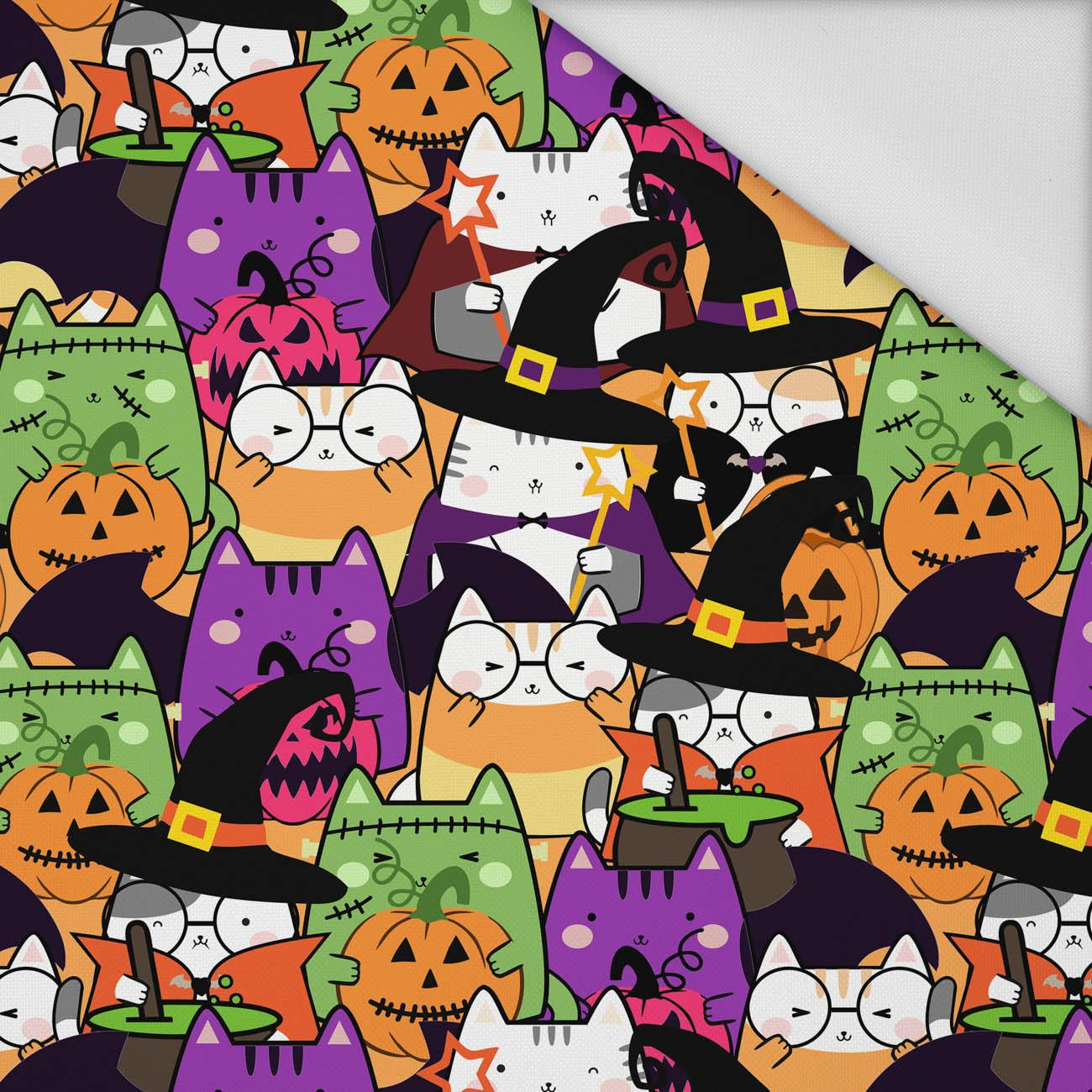 HALLOWEEN CATS M. 2 - Wasserabweisende Webware