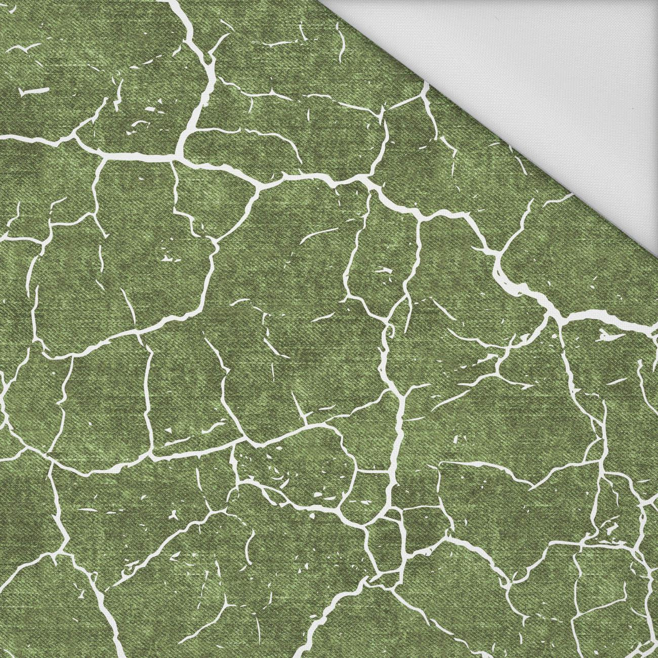 VERBRANNTE ERDE (weiß) / ACID WASH (olive) - Wasserabweisende Webware