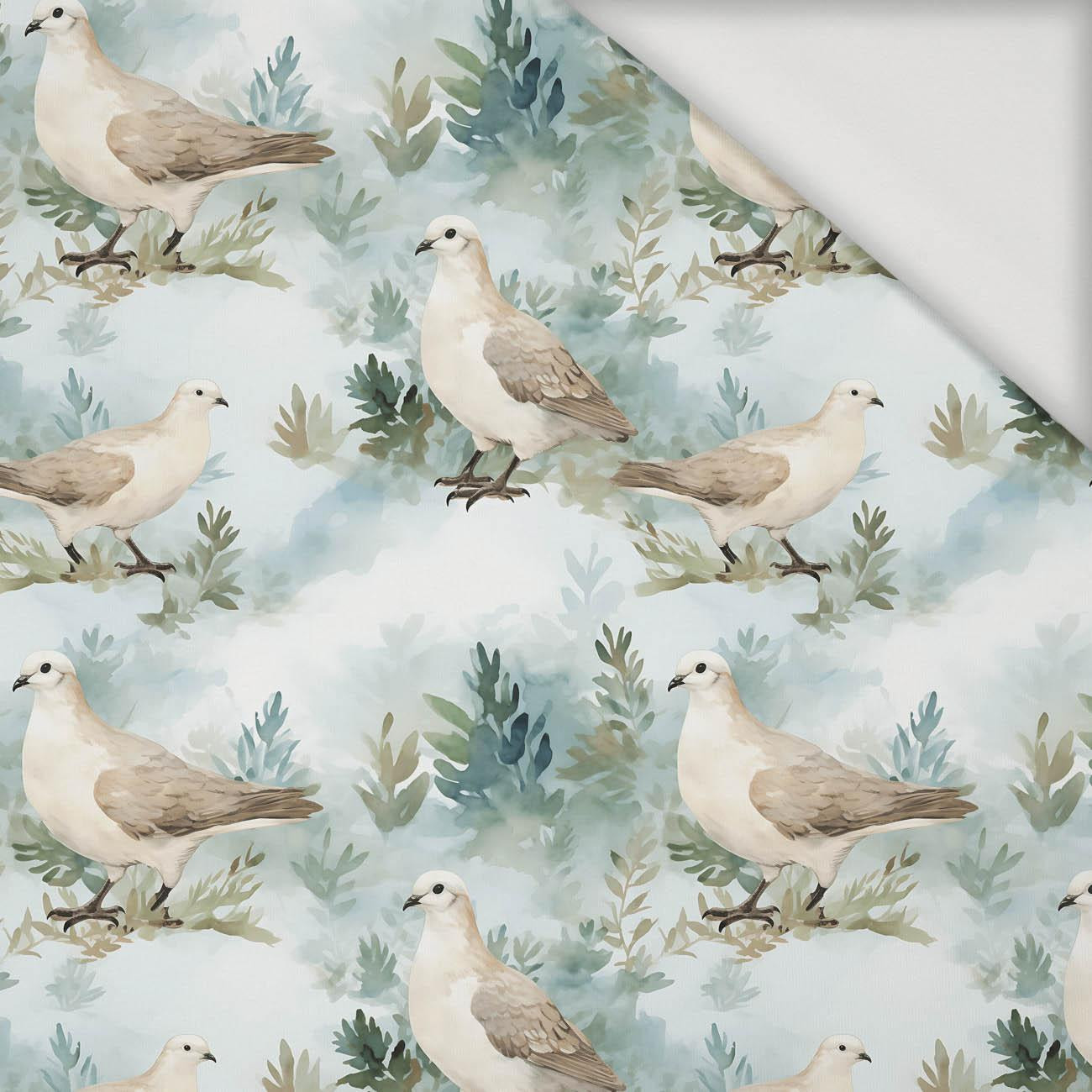 PASTEL BIRDS M. 2 - Viskose Jersey