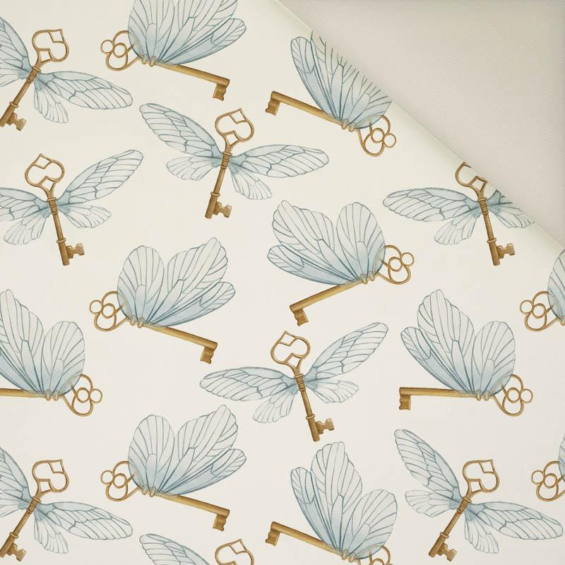 GEFLÜGELTE SCHLÜSSEL (ZAUBERSCHULE)- Polster- Velours