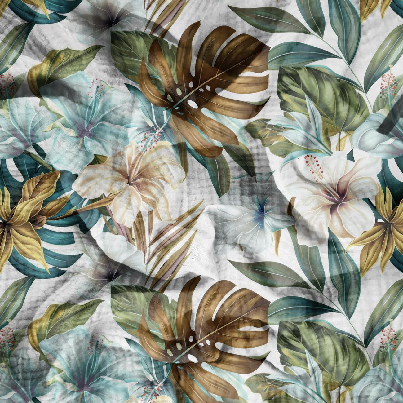 FLOWERS WZ.26 - Baumwoll Musselin