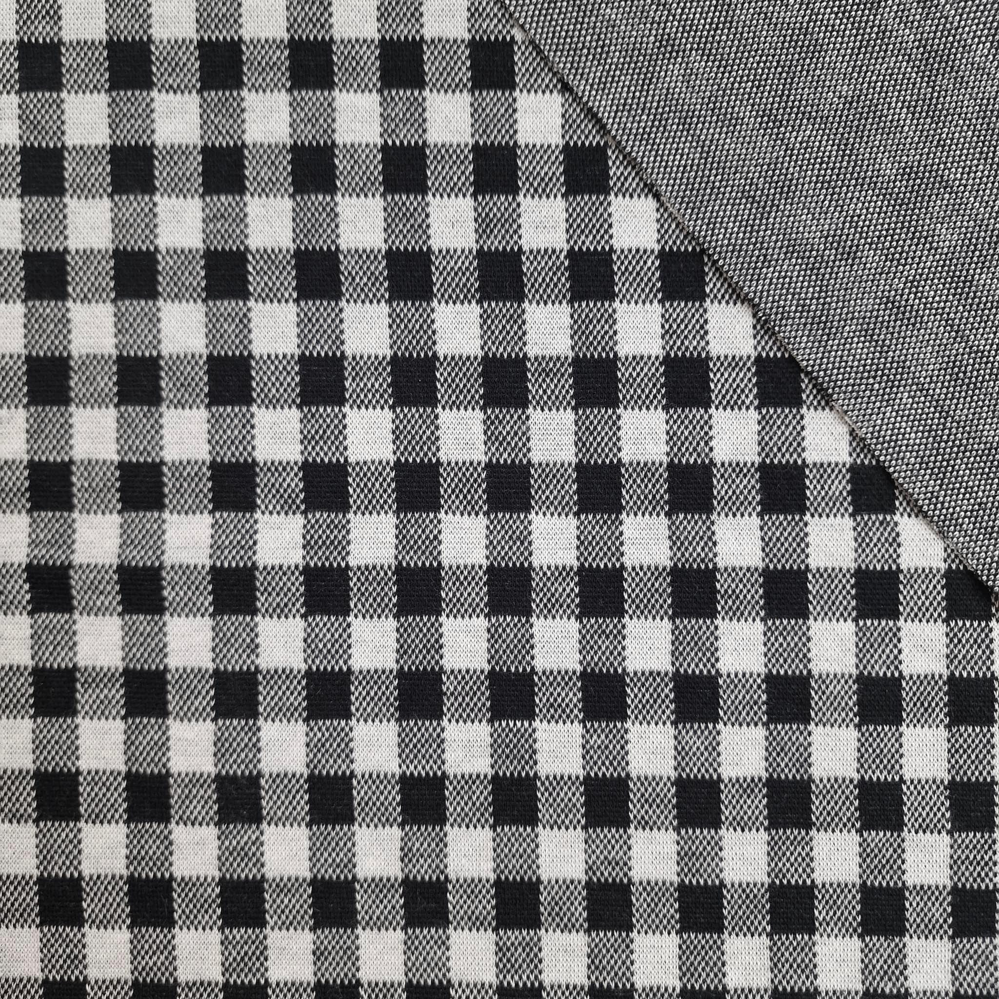 CHECK schwarz und weiß - Jacquard