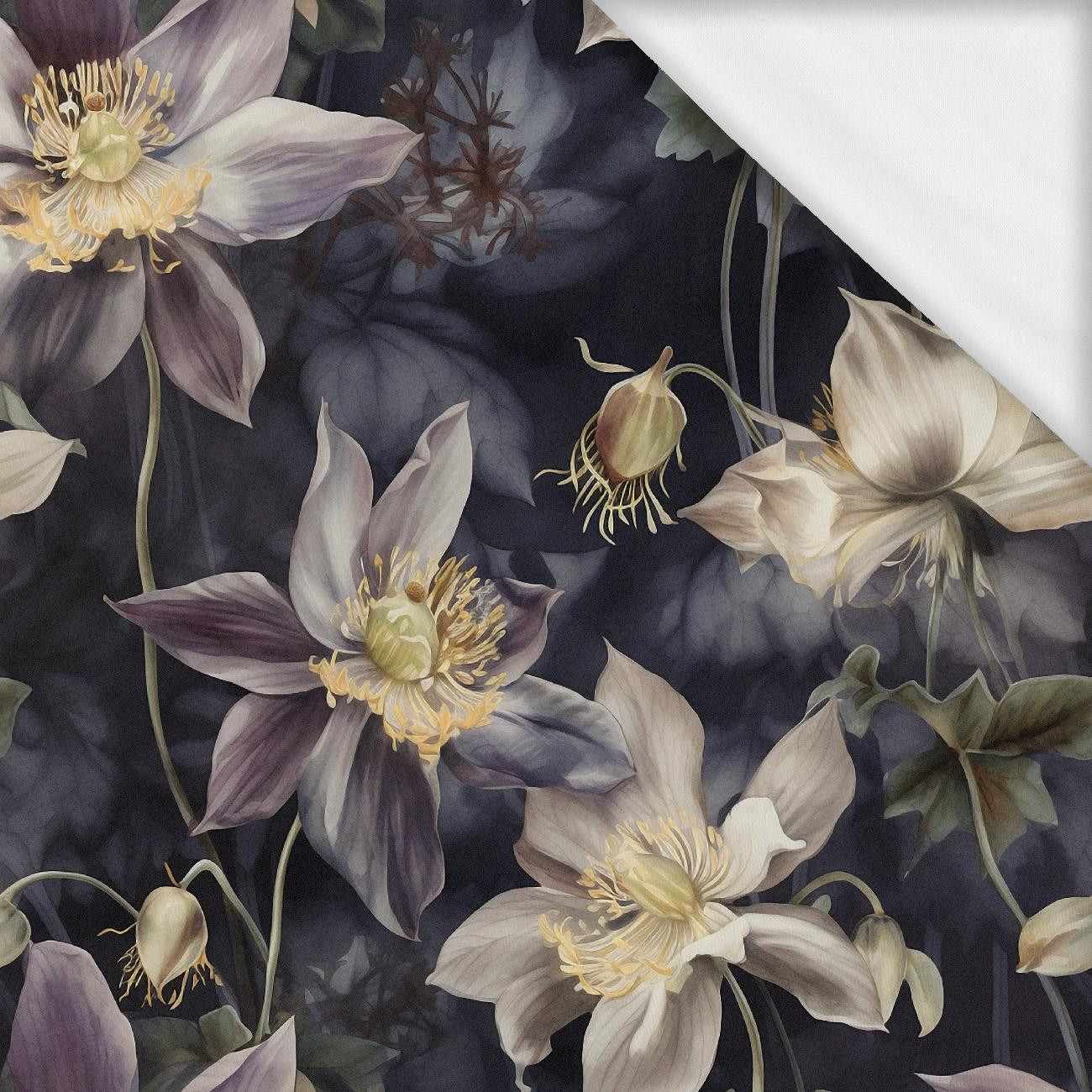 PASTEL FLOWERS WZ.3- Single Jersey mit Elastan ITY