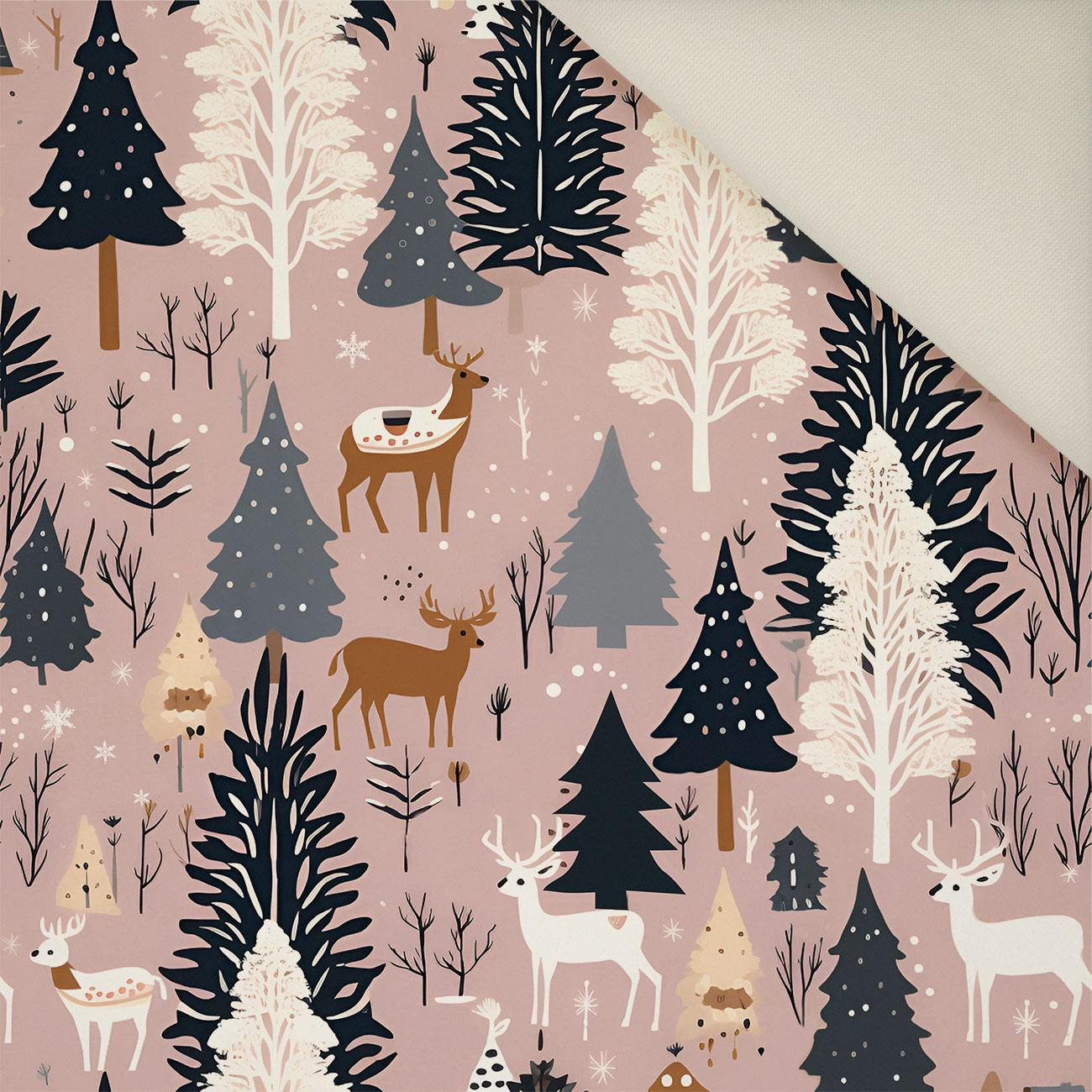 Pink Vintage Christmas wz. 4- Polster- Velours
