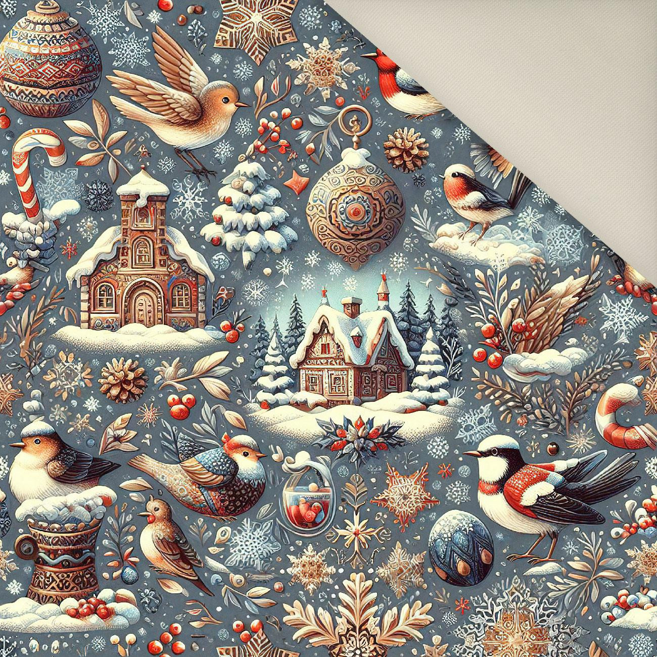 Vintage Christmas wz.27- Polster- Velours