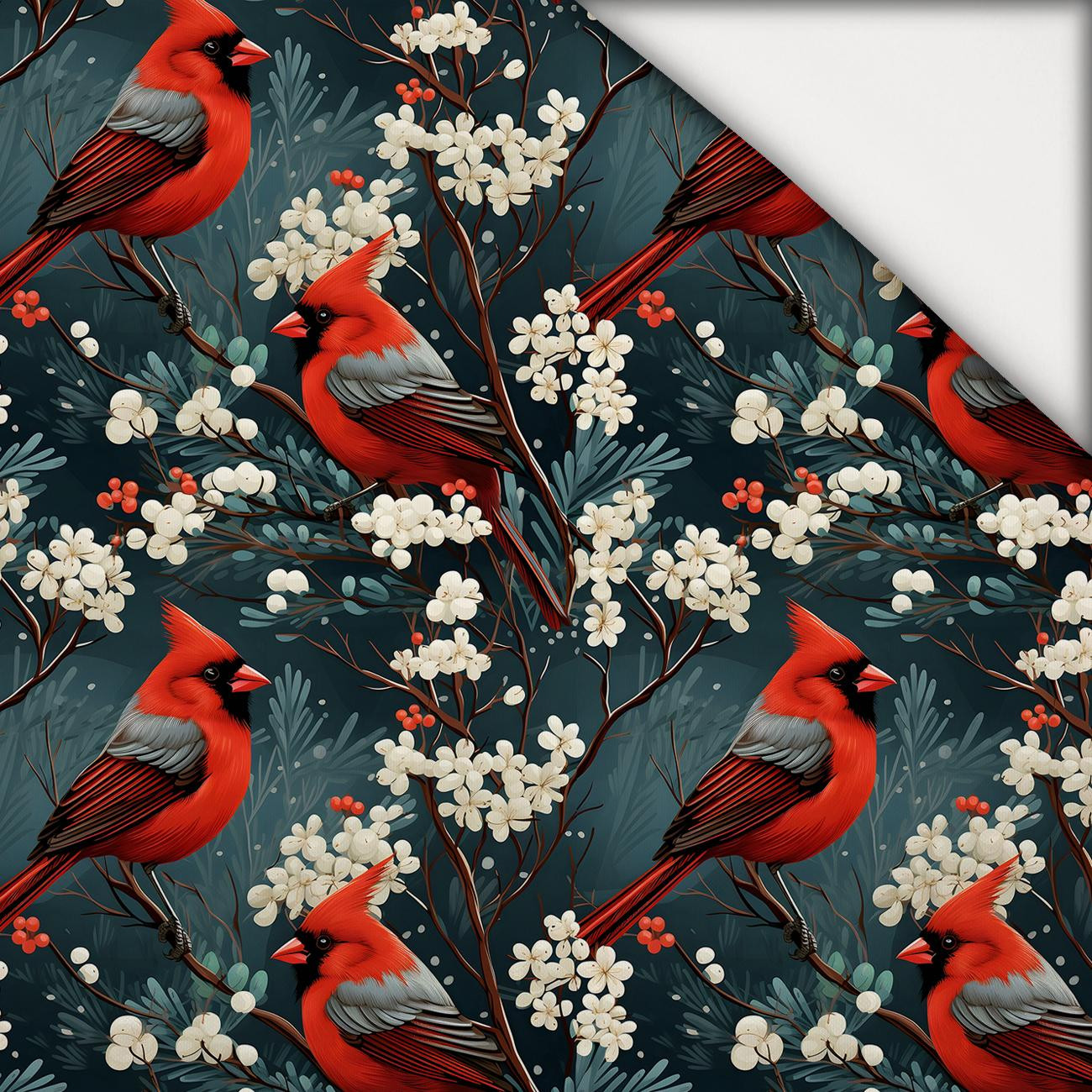 WINTER FLOWERS WZ.16 - leichte Maschenware angeraut