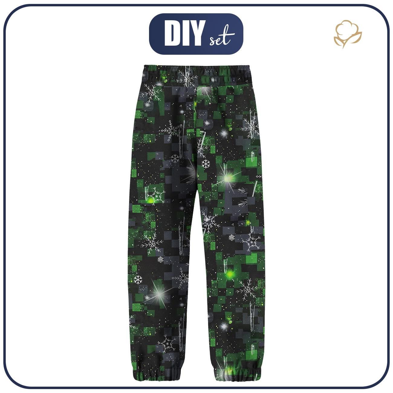 SOFTSHELL-HOSE (YETI) - WINTER PIXEL M.2 - Nähset