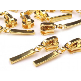 Schieber für Profil Endlos-Reißverschluss 5 mm - gold