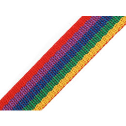 Gurtband 30 mm - Regenbogen