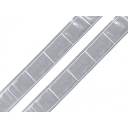 Reflexband Breite 25 mm - silber
