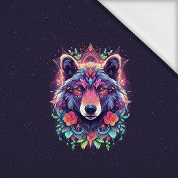 ANIMALS MANDALA wz.6 - Paneel (60cm x 50cm) Sommersweat mit Elastan ITY