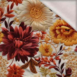 AUTUMN FLOWERS MS. 7 - Wintersweat angeraut mit Elastan ITY
