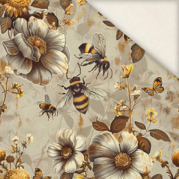 BEES & FLOWERS - Leinen 100%