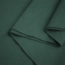Strickware gerippt - Flaschengrün