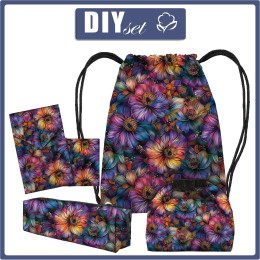 SCHÜLERPAKET - COLORFUL FLOWERS m. 1 - Nähset