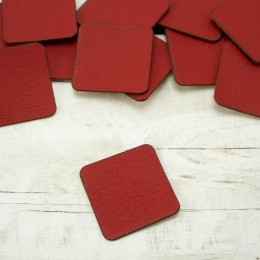 Ösen Unterlag in große Quadrat Form - rot