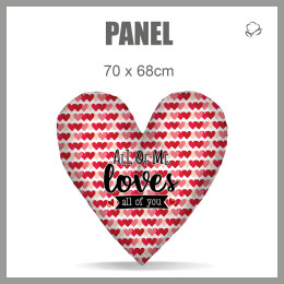 KISSENPANEL HERZ - ALL OF ME LOVES ALL OF YOU (BE MY VALENTINE) 