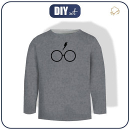 LONGSLEEVE - BRILLE (ZAUBERSCHULE) - Single Jersey (122/128)