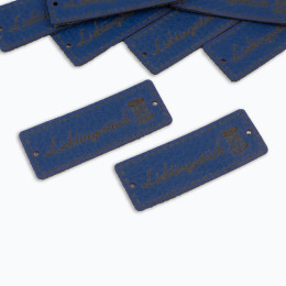 Lieblingsstück Label - Spule 1,5x4 cm - dunkelblau