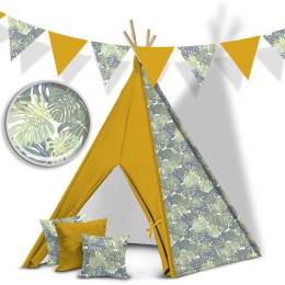MONSTERA 2.0 / pastell - HOME DECOR PREMIUM Webware